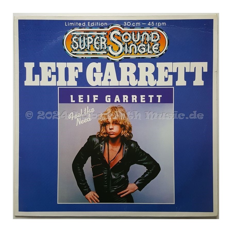 Leif Garrett - Feel The Need • 12" Vinyl Maxi - Labyrinth Music
