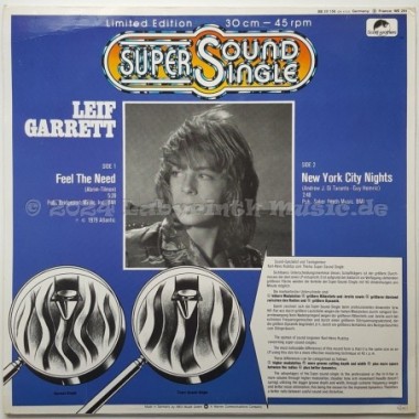 Leif Garrett - Feel The Need • 12" Vinyl Maxi - Labyrinth Music