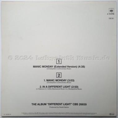 Bangles - Manic Monday • Extended Version • 12" Vinyl Maxi • EX - Labyrinth Music