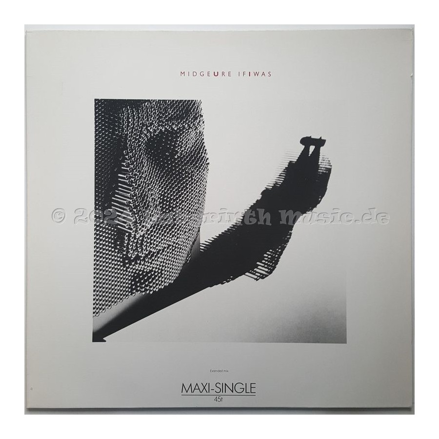 Midge Ure - If I Was • Extended Mix • 12" Vinyl Maxi • EX - Labyrinth Music