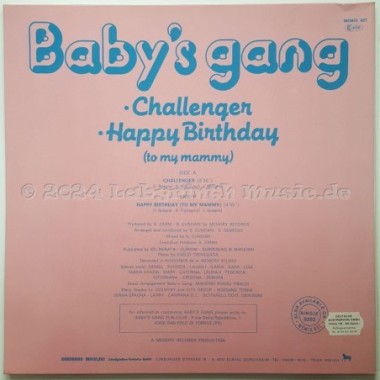 Baby's Gang - Challenger • 12" Vinyl Maxi • NM - Labyrinth Music