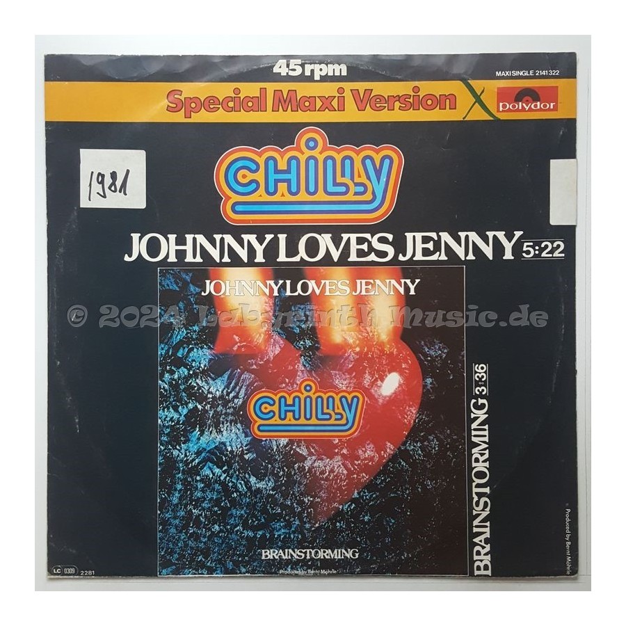 Chilly - Johnny Loves Jenny • Brainstorming • 12" Vinyl Maxi - Labyrinth Music
