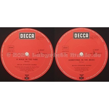 Nick Straker Band - A Walk In The Park • 12" Vinyl Maxi • EX - Labyrinth Music