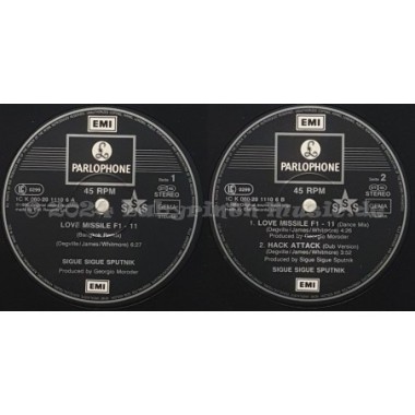 Sigue Sigue Sputnik - Love Missile F1-11 • The Bangkok Remix • 12" Vinyl Maxi • EX - Labyrinth Music