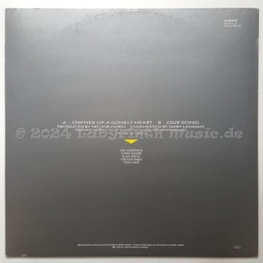 Yes - Owner Of A Lonely Heart • 12" Vinyl Maxi • EX - Labyrinth Music