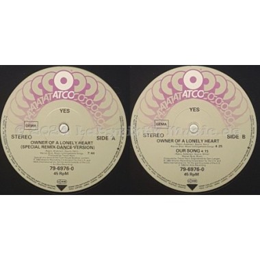 Yes - Owner Of A Lonely Heart • 12" Vinyl Maxi • EX - Labyrinth Music