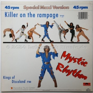 Mystic Rhythm - Killer On The Rampage • 12" Vinyl Maxi • EX - Labyrinth Music