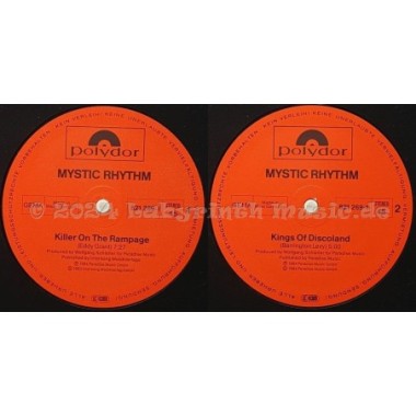 Mystic Rhythm - Killer On The Rampage • 12" Vinyl Maxi • EX - Labyrinth Music