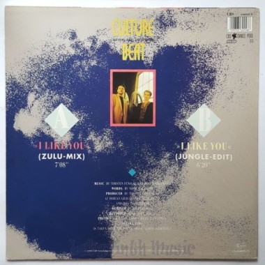 Culture Beat Feat. Lana E. And Jay Supreme - I Like You • Remix • 12" Vinyl Maxi - Labyrinth Music