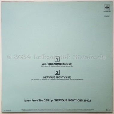 Hooters - All You Zombies • 12" Vinyl Maxi • MINT - Labyrinth Music