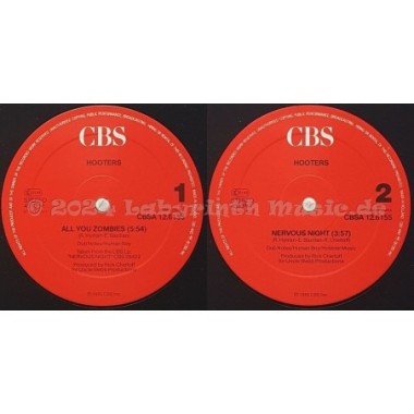 Hooters - All You Zombies • 12" Vinyl Maxi • MINT - Labyrinth Music