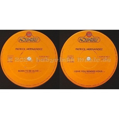 Patrick Hernandez - Born To Be Alive • 12" Vinyl Maxi • EX - Labyrinth Music