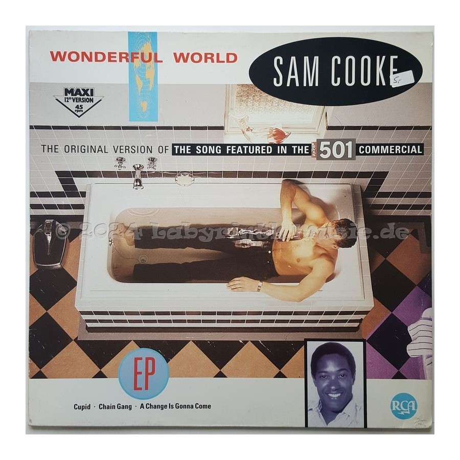 Sam Cooke - Wonderful World • 12" Vinyl Maxi • MINT - Labyrinth Music