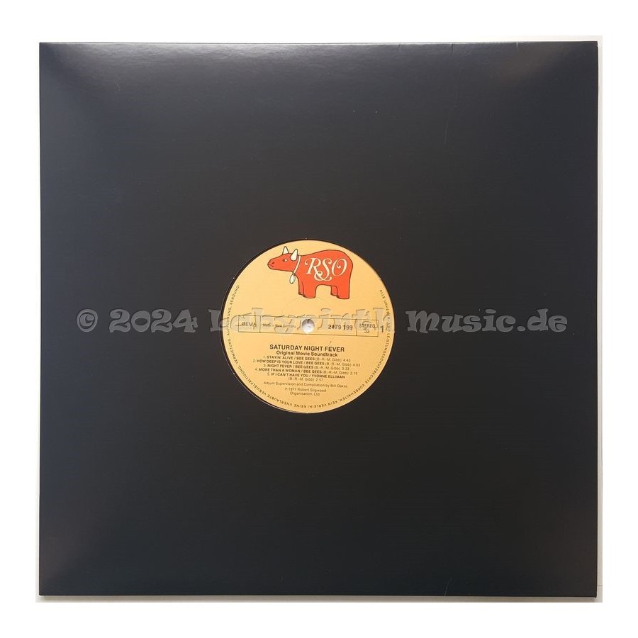 Various - Saturday Night Fever • The Original Movie Sound Track • 12" Vinyl LP - Labyrinth Music