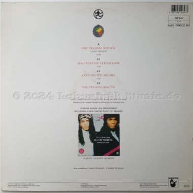 Milli Vanilli - Girl I'm Gonna Miss You • 12" Vinyl Maxi - Labyrinth Music