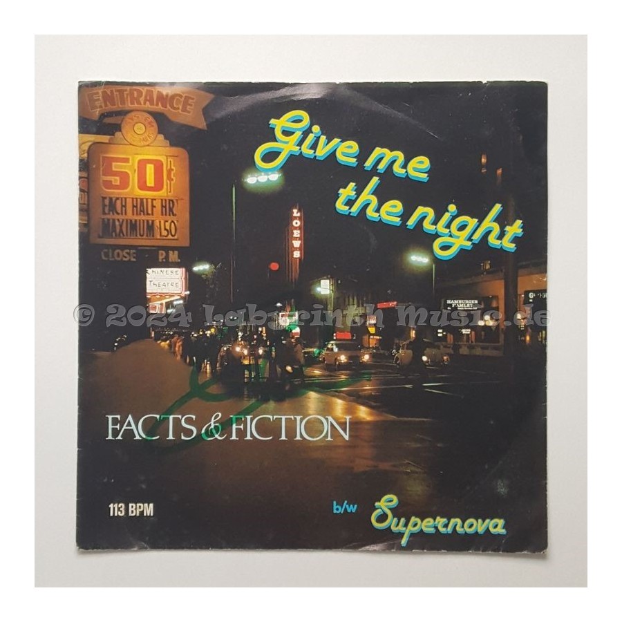Facts & Fiction - Give Me The Night • 7" Vinyl - Labyrinth Music
