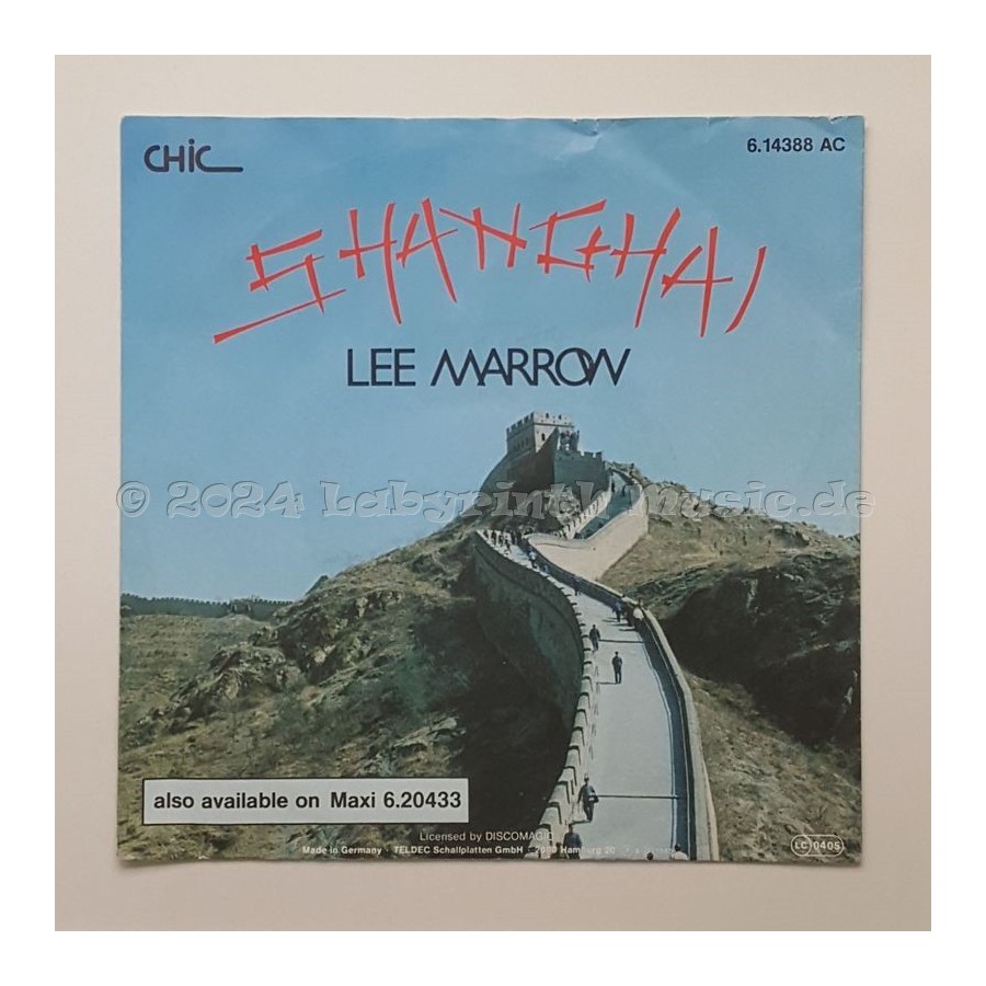 Lee Marrow - Shanghai • 7" Vinyl • EX - Labyrinth Music