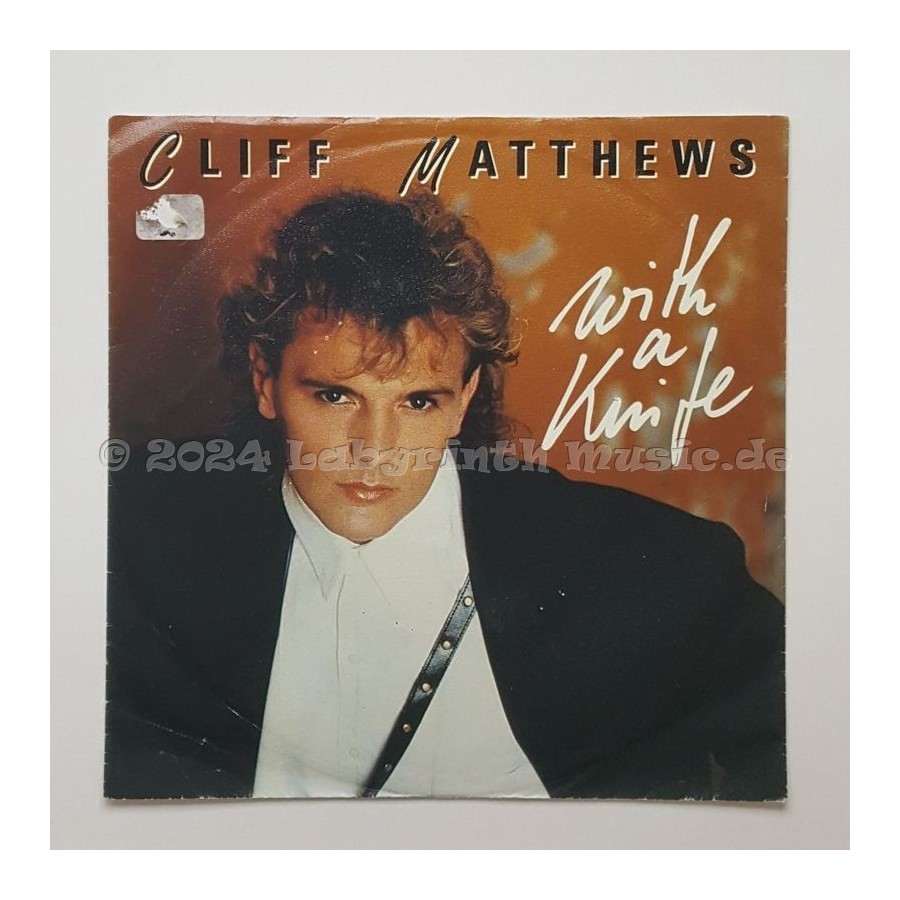 Cliff Matthews - With A Knife • 7" Vinyl • EX - Labyrinth Music
