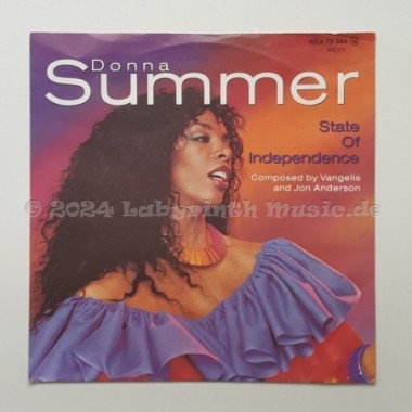 Donna Summer - State Of Independence • 7" Vinyl • NM - Labyrinth Music