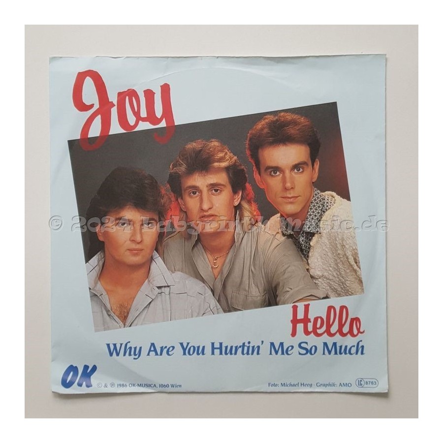 Joy - Hello • 7" Vinyl - Labyrinth Music