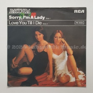 Baccara - Sorry, I'm A Lady • 7" Vinyl • EX - Labyrinth Music