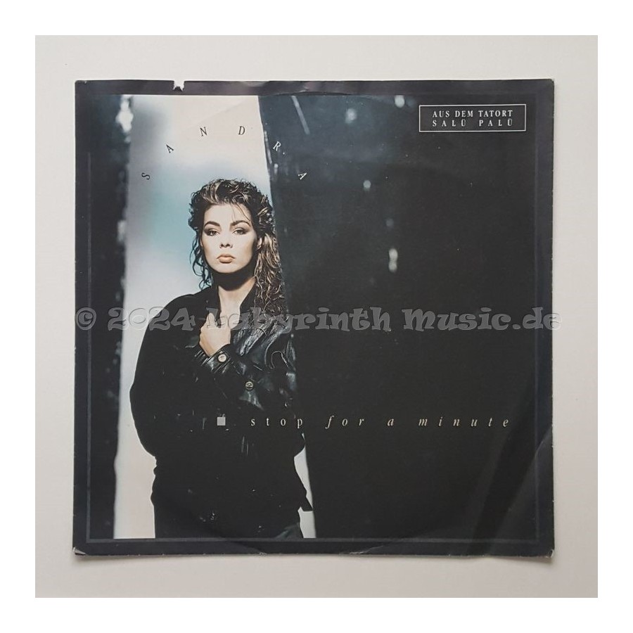 Sandra - Stop For A Minute • 7" Vinyl • EX - Labyrinth Music