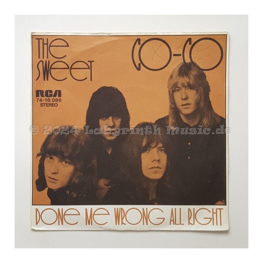 The Sweet - Co-Co • 7" Vinyl - Labyrinth Music