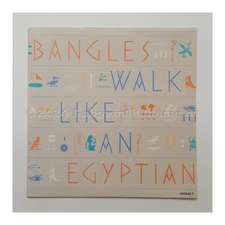 Bangles - Walk Like An Egyptian   • 7" Vinyl • MINT - Labyrinth Music
