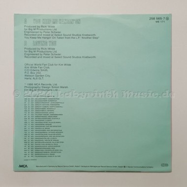 Kim Wilde - You Keep Me Hangin' On • 7" Vinyl • NM - Labyrinth Music