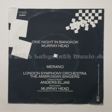 Murray Head - One Night In Bangkok • 7" Vinyl • EX - Labyrinth Music