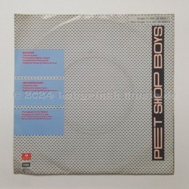 Pet Shop Boys - West End Girls • 7" Vinyl - Labyrinth Music
