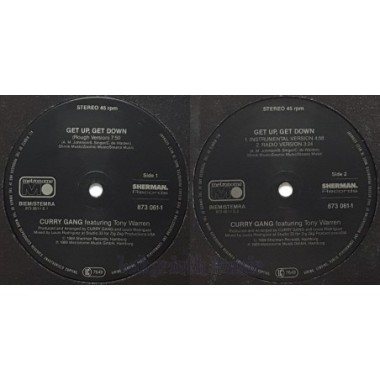 Curry Gang Feat. Tony Warren - Get Up, Get Down • 12" Vinyl Maxi - Labyrinth Music