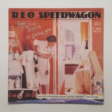 REO Speedwagon - Keep The Fire Burning • 7" Vinyl - Labyrinth Music