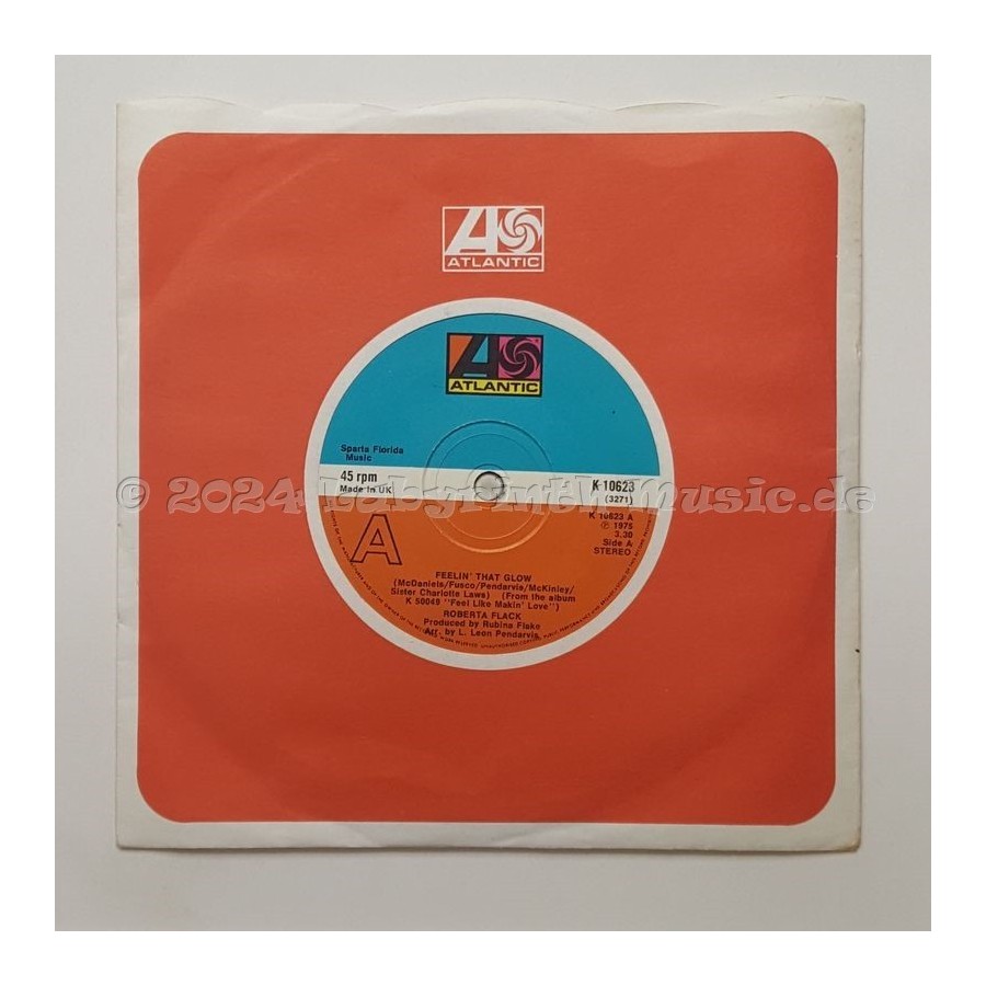 Roberta Flack - Feelin' That Glow • 7" Vinyl • NM - Labyrinth Music