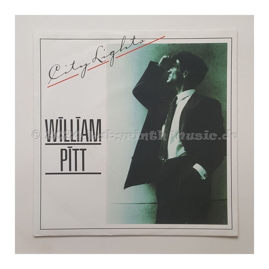 William Pitt - City Lights • 7" Vinyl • NM - Labyrinth Music