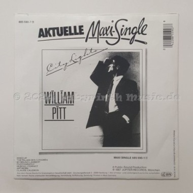 William Pitt - City Lights • 7" Vinyl • NM - Labyrinth Music