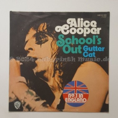 Alice Cooper - School's Out • Gutter Cat • 7" Vinyl - Labyrinth Music