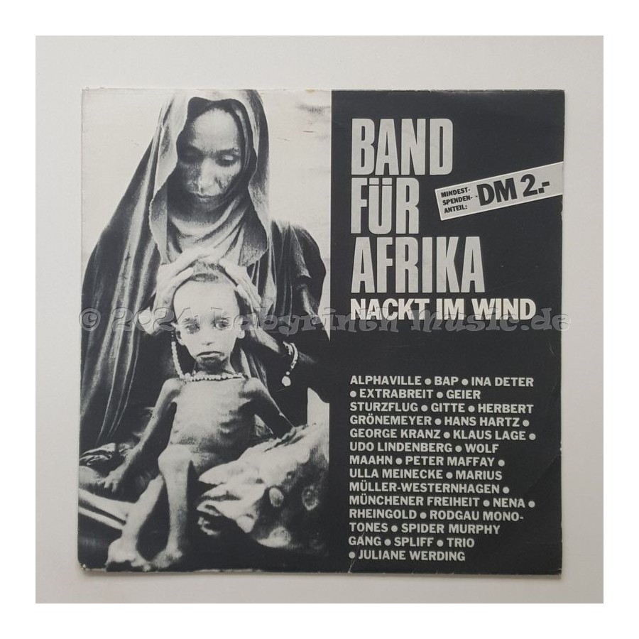 Band Für Afrika - Nackt Im Wind • 7" Vinyl • EX - Labyrinth Music
