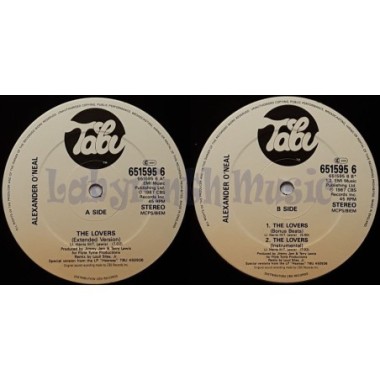 Alexander O'Neal - The Lovers • 12" Vinyl Maxi • MINT - Labyrinth Music