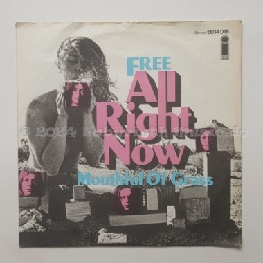 Free - All Right Now • 7" Vinyl • EX - Labyrinth Music