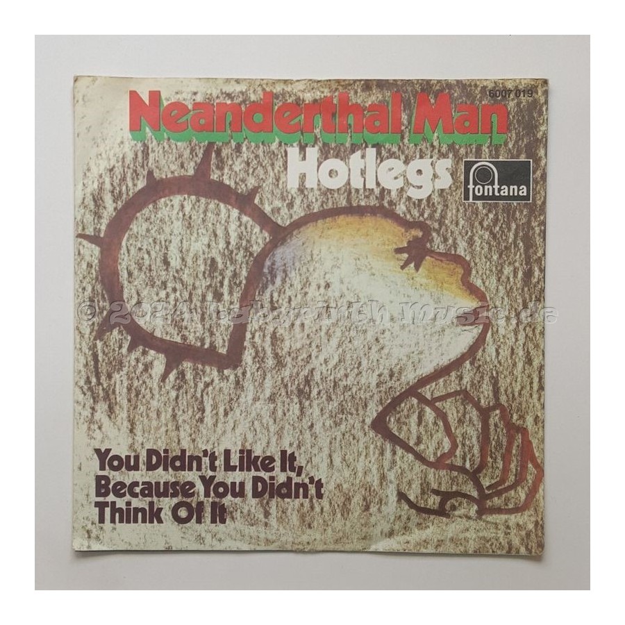 Hotlegs - Neanderthal Man • 7" Vinyl - Labyrinth Music