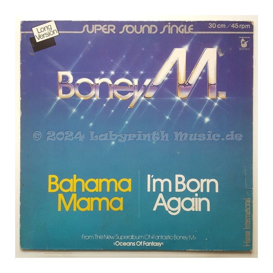 Boney M. - Bahama Mama • 12" Vinyl Maxi - Labyrinth Music