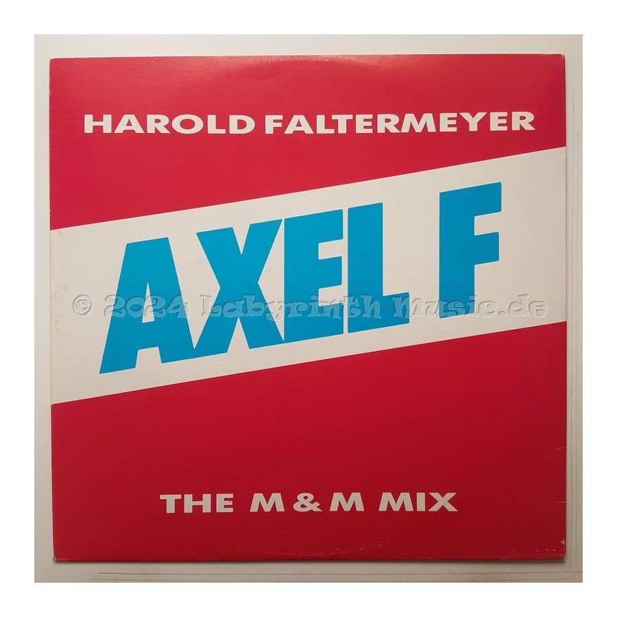 Harold Faltermeyer - Axel F • The M & M Mix • 12" Vinyl Maxi • NM - Labyrinth Music