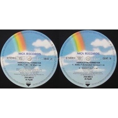 Harold Faltermeyer - Axel F • The M & M Mix • 12" Vinyl Maxi • NM - Labyrinth Music