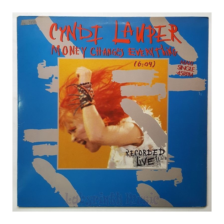 Cyndi Lauper - Money Changes Everything • 12" Vinyl Maxi • EX - Labyrinth Music