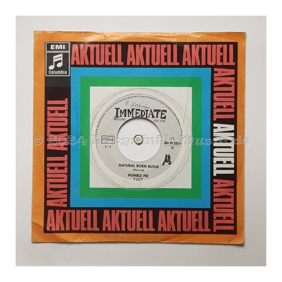 Humble Pie - Natural Born Bugie • 7" Vinyl - Labyrinth Music