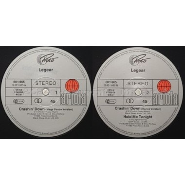 Legear - Crashin' Down • 12" Vinyl Maxi - Labyrinth Music