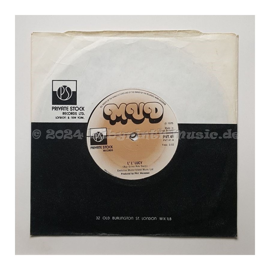 Mud - L' L' Lucy • 7" Vinyl - Labyrinth Music