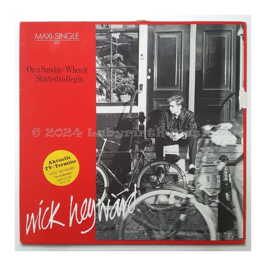 Nick Heyward - On A Sunday • 12" Vinyl Maxi • EX - Labyrinth Music