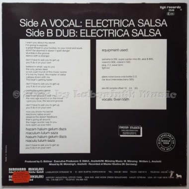 Off - Electrica Salsa (Baba Baba) • 12" Vinyl Maxi • EX - Labyrinth Music
